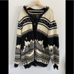 Vintage American Eagle Knit Full-Zip Sweater